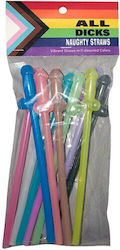 Bunte Strohhalme Penis-Figur