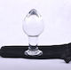 Clear Glass Anal Plug