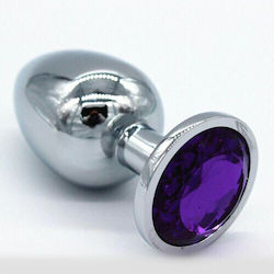 Moderate Metal Plug Deep Purple Jewelry 8 Cm