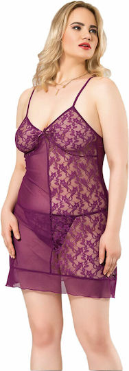 Plus Size Sexy Babydoll Sofi Violet