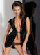Passion Brida Peignoir Negru