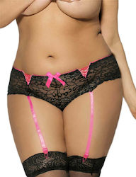 Plus Size Black Lace Garter