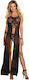 Subblime Dress-top Thong Set Black