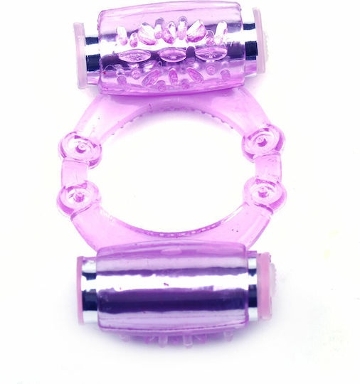 Lila Farb Doppel Vibration Penisring