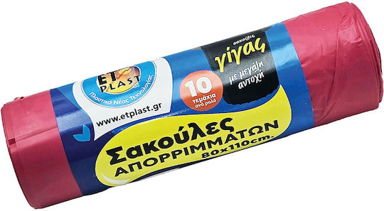 Etplast Müllsäcke mit Griffen 10 Stück 80x110cm