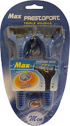 Rasierer 4 Stück Bewegliche Kopf Max La-6855