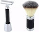 Safety Razor Closed Comb Shaving Brush Pearl Shaving Srs-t121 Black