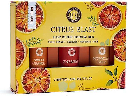 Aromatherapy Gift Set Citrus Pure Essential Oil Σετ 3 Αιθέρια Έλαια 5ml