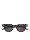 Legacy Herren Sonnenbrille mit Braun Schildkröte Kunststoff Gestell und Blau Linse