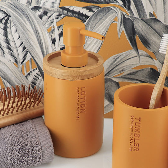 Dispenser από Bamboo Κίτρινο 280ml