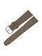 Stoffarmband Aus Leder Mit Futter Army Grün 22mm