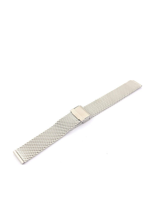 Λουρί Bracelet Milanese-ψάθα Ασημί Ανοξείδωτο Ατσάλι Nο20 Κωδ.χψν20.α