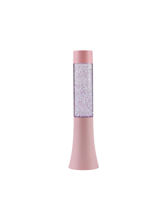 Total Gift Dekorative Lampe Lavalampe Rosa