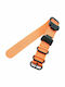 Adaptor + Nato Zulu Strap Orange Heavy Duty for Casio G-shock DW-5600, DW-6900, GA-110, GW-M5610, DW-9052 16mm Emporiou