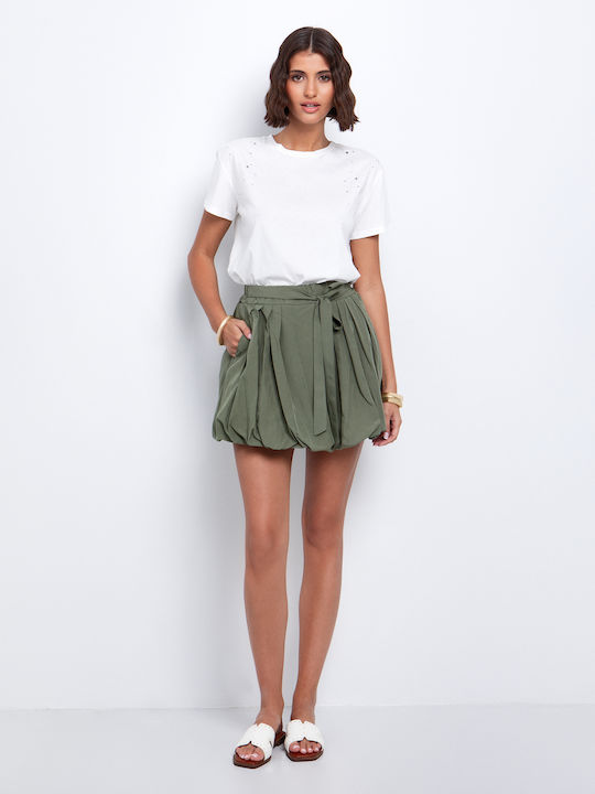 Toi&Moi Mini Skirt Khaki