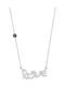 Dament Halskette Vitopoulos Weißgold 14k mit Steinen