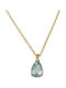 14k Gold Halskette Sky Topas 0985sky