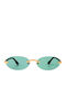 Faos Herren Sonnenbrille mit Gold Kunststoff Gestell und Gold Linse 489436