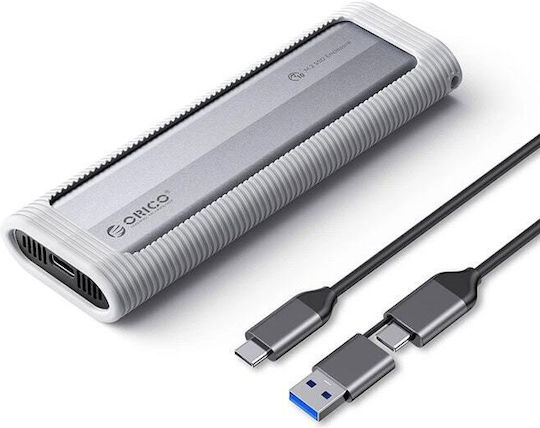 Orico Case for Hard Drive M.2 SATA III with Connection SATA USB 3.2 USB 3.1 USB 3.0 Type-C Silver