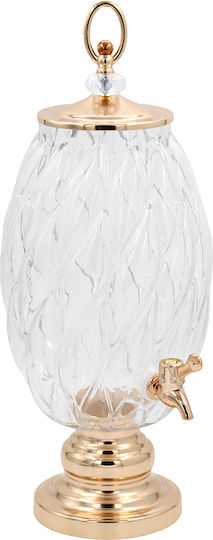 Keskor Διανεμητής Ποτού Γυάλινος με Βρυσάκι 5.5lt