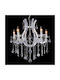 Eurolamp Πολυέλαιος με Κρύσταλλα Διάφανος 757-12039