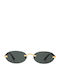 Faos Unisex Sonnenbrille mit Gold Kunststoff Gestell und Gold Linse 489433