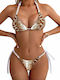Set Bikini Animal Print Snake Brown