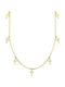 Women's Gold Plated Silver Necklace 925 Crosses Kl21100178