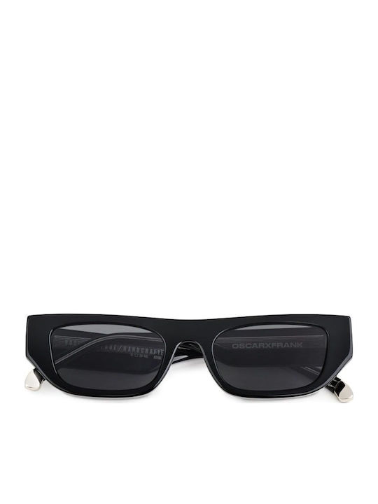 Oscar & Frank Dostyk Unisex Sonnenbrille mit Schwarz Kunststoff Gestell und Schwarz Linse 477029