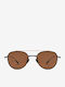 Projekt Produkt Men's Sunglasses with Black Metal Frame and Black Lens 498740