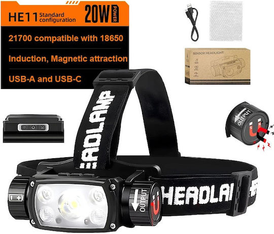 Ledholics Rechargeable Headlamp LED with Maximum Brightness 800lm