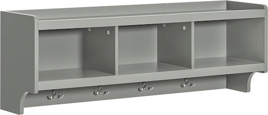 Έπιπλο Εισόδου με Κρεμάστρα Γκρι 100x35x24.7εκ.