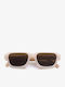 De Sunglasses Herren Sonnenbrille mit Beige Kunststoff Gestell und Beige Linse 425795