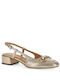 Anatomic Leather Gold Heels