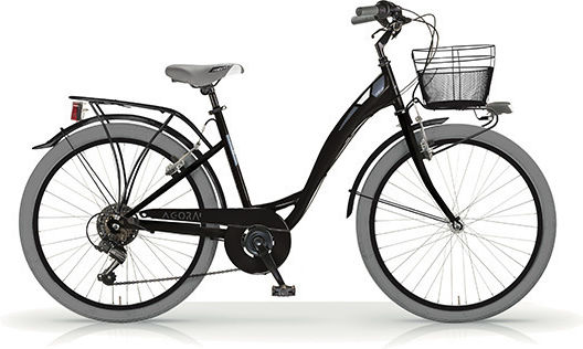 MBM Agora 24 Black City Bicycle with 6 Speeds