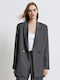 Access Blazer pentru femei Încrucișat Sacou Grey