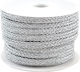 Șiret Plat Tricotat Metalic 7mm 10m T1457002 Ar...