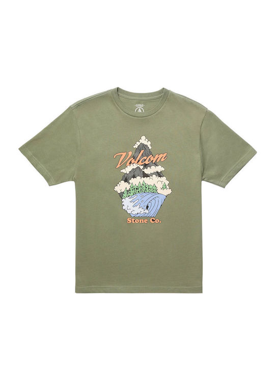 Παιδική Μπλούζα Κοντομάνικη Light Olive
