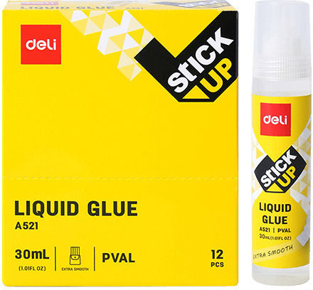 Deli Display Filled Liquid Glue 30ml Stick Up 12 Pieces Product Sold Individually Single Pieces