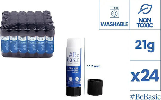 Κόλλα Στικ S038 Διάφανη 21gr Glue Stick Bebasic