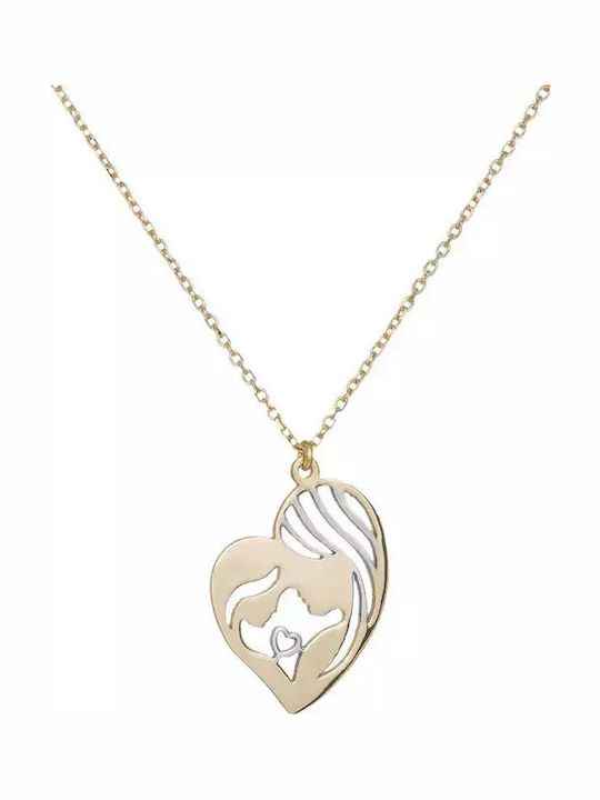 Χρυσό Κολιέ Μαμά Κ14 Mother Love 035605 035605 Χρυσός 14 Καράτια
