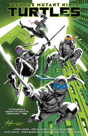 Teenage Mutant Ninja Turtles, Vol. 1 Cover by TBA The Teenage Mutant Ninja Turtles have all left New York to pursue their own interests but gathering forces will pull them back together in this first arc of a new ongoing series that collects the prelude story PB