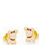 Paraxenies Gold Plated Kids Earrings Studs from Silver