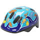 M-Wave Kids' Helmet for City Bike Blue with LED Light