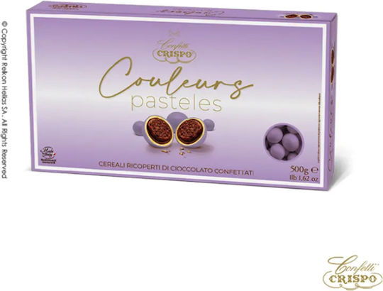 Confetti Crispo Бадеми Krixi във Форма Класически с Вкус Шоколад Лилав 500гр
