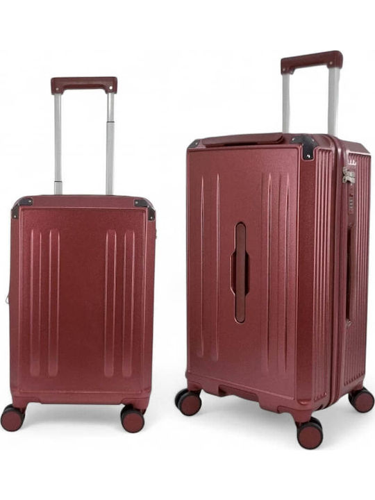 Forecast Hard Burgundy Suitcases With 4 Wheels Set Of 2 Pieces