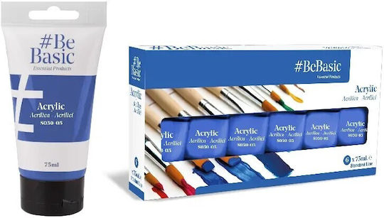 Culori Acrilice Bebasic S050-05 Albastru Deep Cyan Blue 75ml