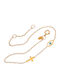 Gold 9K Bracelet Eye Cross
