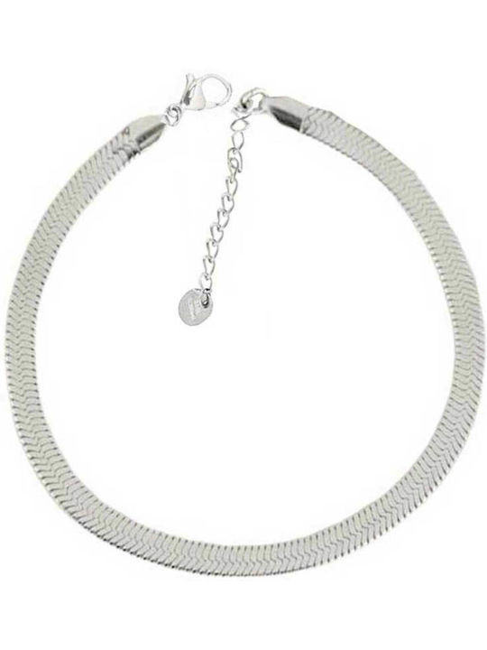 Snake Chain Anklet 5 Mm Steel 316l Silver 03424