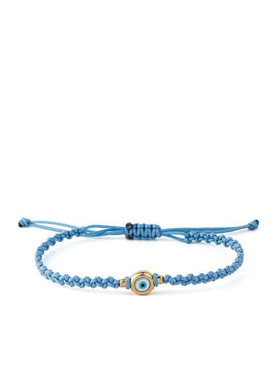 Siel Eye Bracelet Macrame Silver 925 Gold Plated